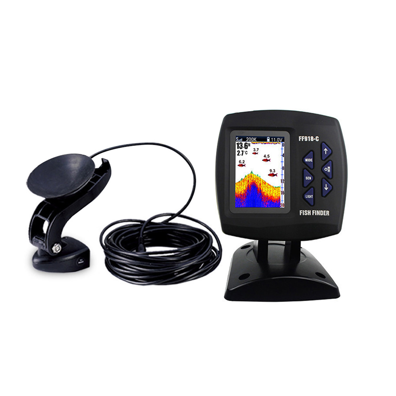 Kleurenscherm Bedraad Fishfind - Fishing Boat Depth Finder recensie en prijs