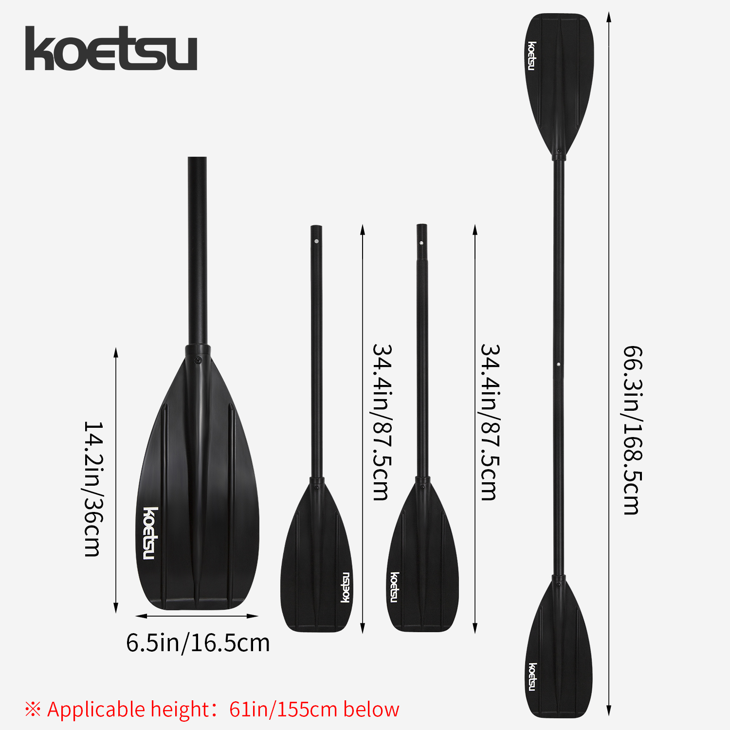 KOETSU tweekoppige kajakpeddel - Fishing Boat Paddle recensie en prijs