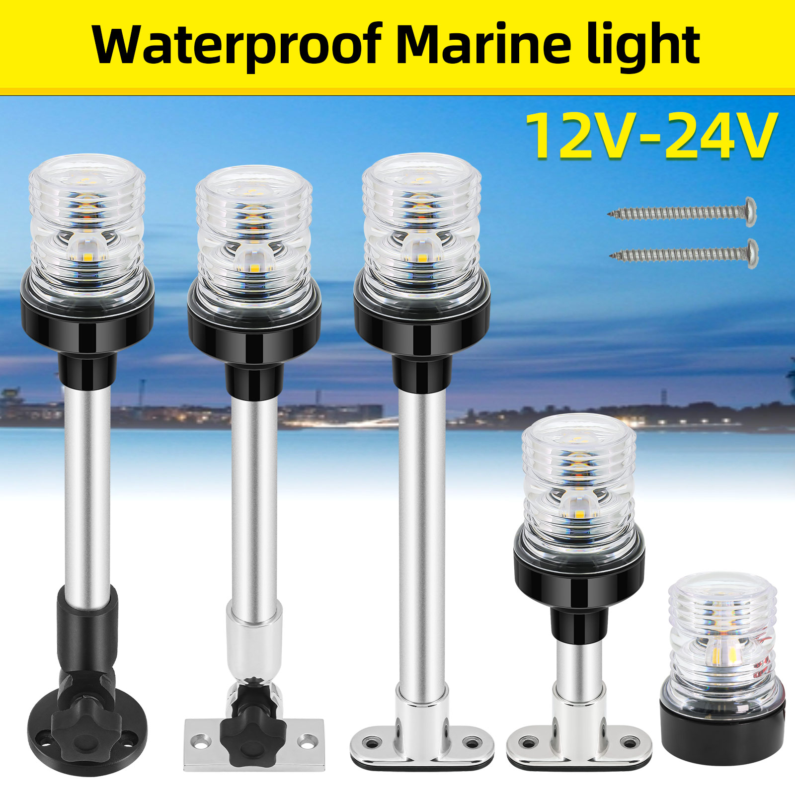 6/12 inch LED opvouwbare navig - Fishing Boat Paddle recensie en prijs