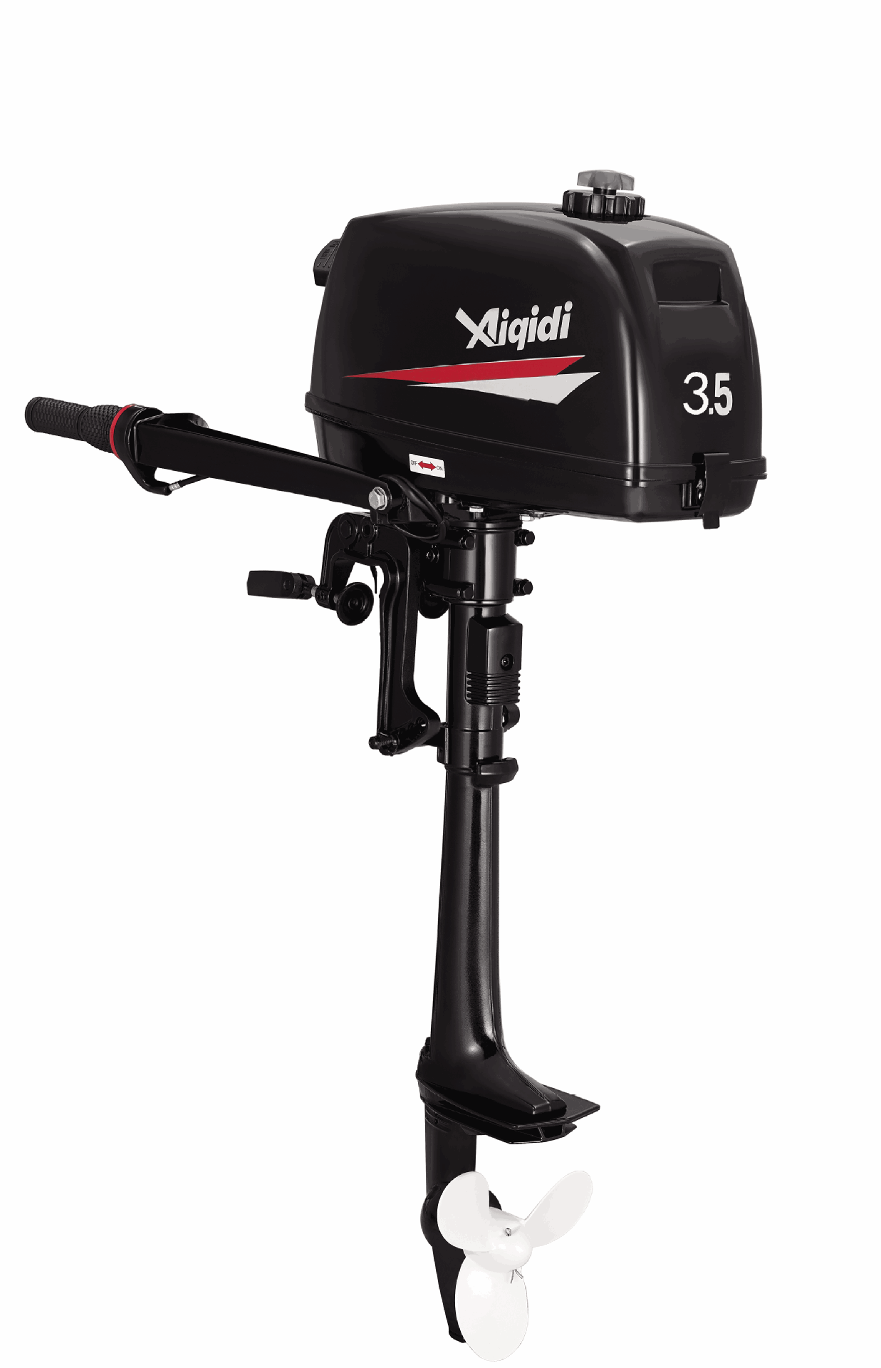 Nieuwe Aiqidi 2-takt 3,5 PK wa - Fishing Boat Outboard Motor recensie en prijs