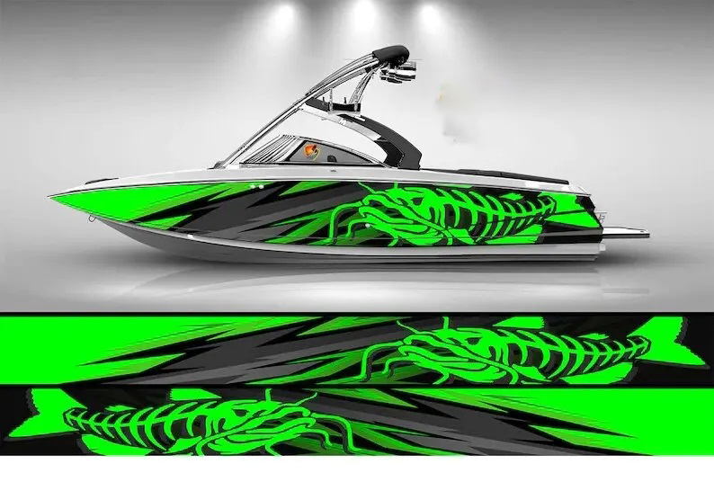 Camo Zwart En Wit Marlijn Vis  - Fishing Boat Trailer recensie en prijs
