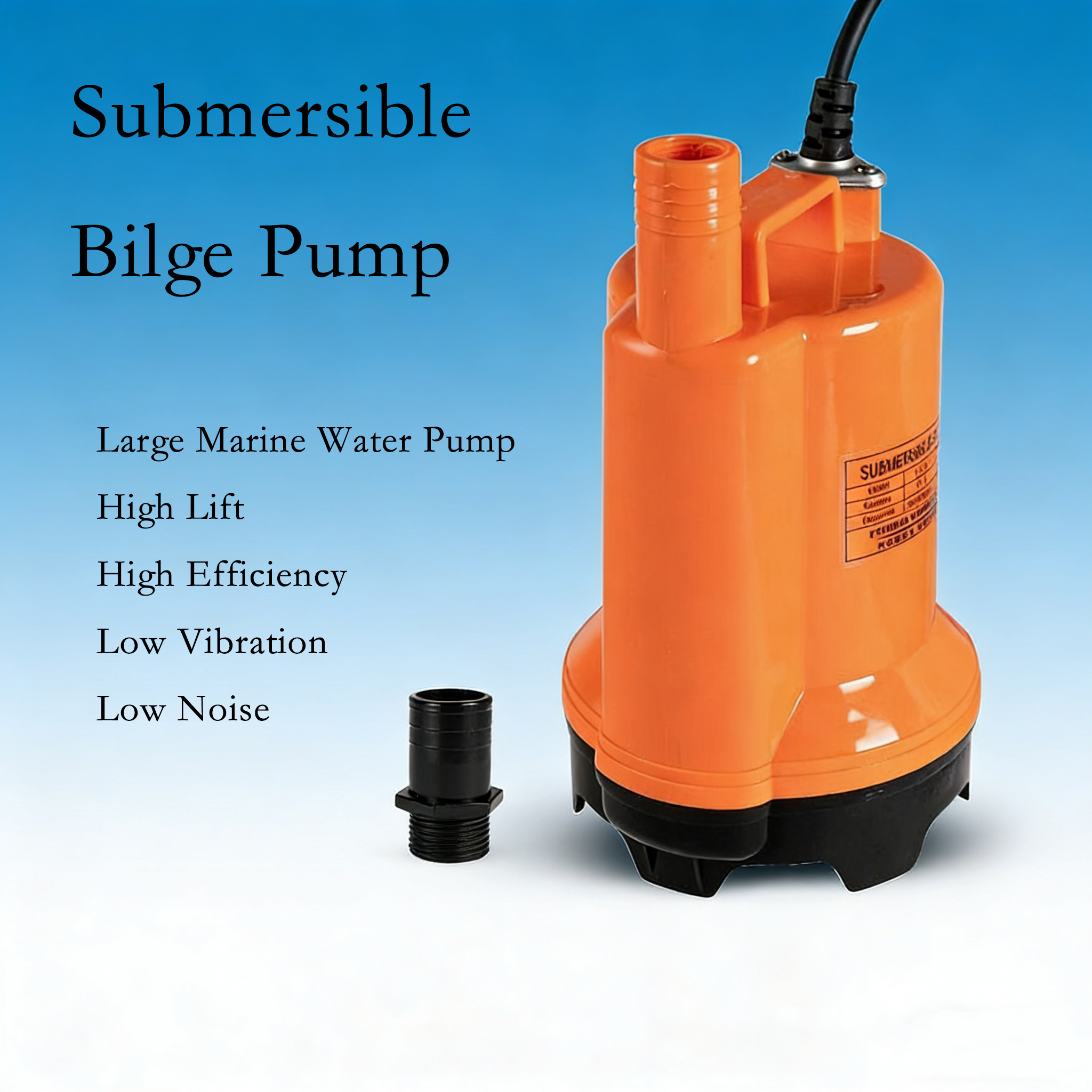 12V DC Dompelpomp, Hoge Debiet - Fishing Boat Bilge Pump recensie en prijs